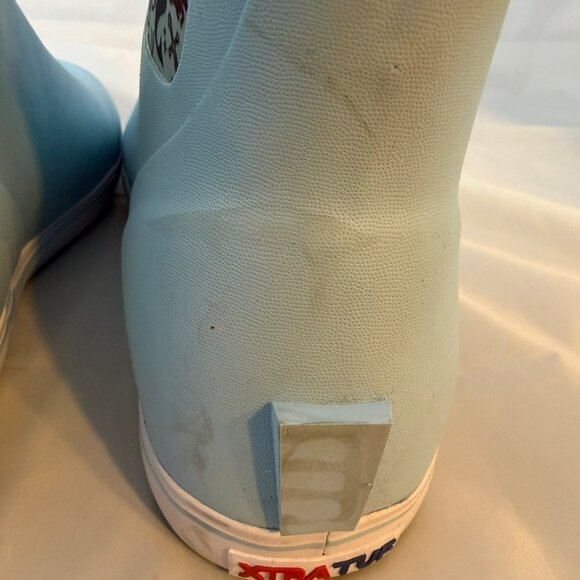 XTRATUF Women's Salmon Sisters Ankle Deck Boots light blue mermaid Size 10 - Picture 7 of 8